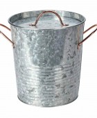 ΔΙΑΚΌΣΜΗΣΗ & ΟΡΓΆΝΩΣΗ ΜΠΑΛΚΟΝΙΟΎ ICE BUCKET ZINC METAL WITH LID FZ1000800