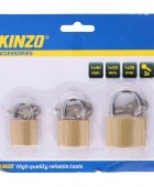 Λουκέτο Kinzo - 40mm, 30mm, 25mm - 3τμχ