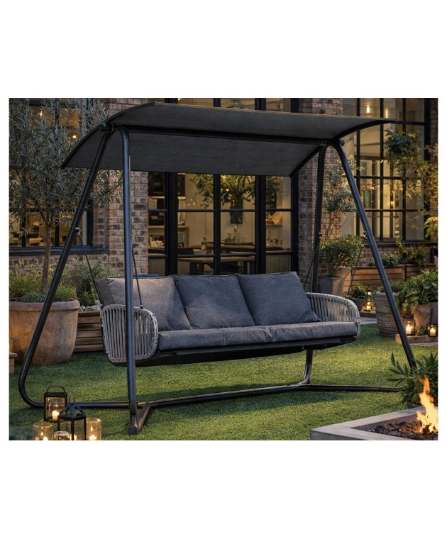 Κούνια κήπου Elba Lesli Living - 236x125x180cm Κούνιες