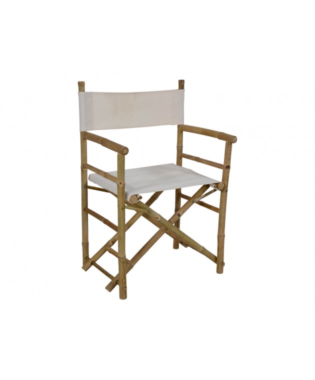ΈΠΙΠΛΑ ΚΉΠΟΥ & ΒΕΡΆΝΤΑΣ DIRECTOR"S CHAIR BAMBOO LESLI LIVING 41287 Καρέκλες Ξύλινες