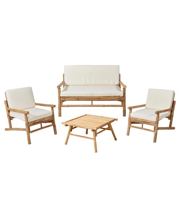 ΈΠΙΠΛΑ ΚΉΠΟΥ & ΒΕΡΆΝΤΑΣ GARDEN FURNITURE SET 4PCS BAMB Σαλόνια Κήπου