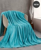  Κουβέρτα Fleece Υπέρδιπλη Harmonie Turquoise (220x240), Rythmos Home Κουβέρτες Fleece Υπέρδιπλες