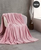  Κουβέρτα Fleece Υπέρδιπλη Harmonie Pink (220x240), Rythmos Home Κουβέρτες Fleece Υπέρδιπλες
