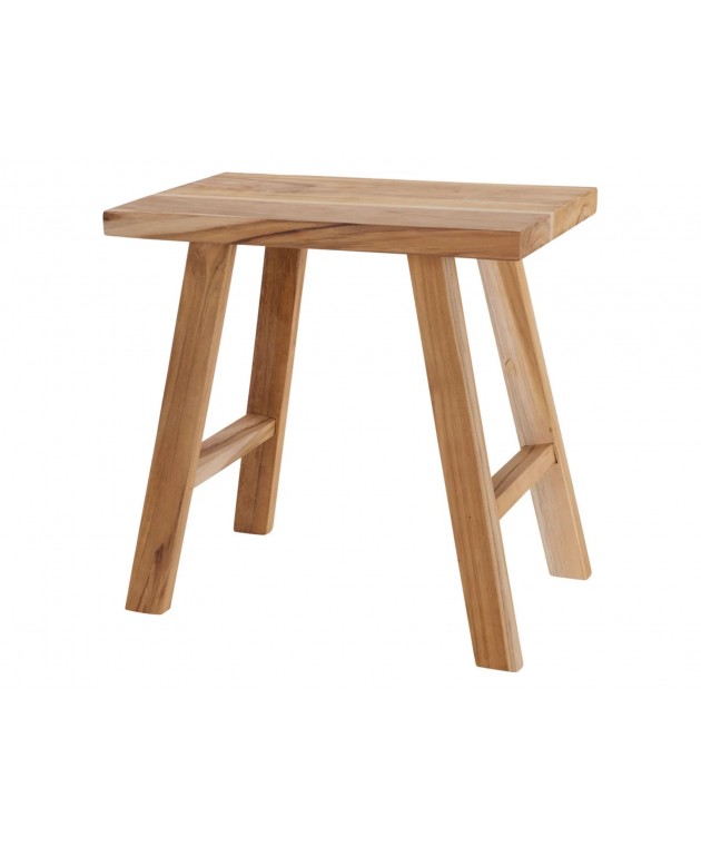 ΣΚΑΜΠΌ STOOL DECORATIVE TEAKWOOD Σκαμπό