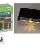 Ηλιακά φωτιστικά LED - 4τμχ - Μαύρο