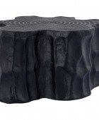 ΤΡΑΠΕΖΆΚΙΑ ΣΑΛΟΝΙΟΎ PTMD SIDE TABLE FENNAH TREE TRUNK ALUMINIUM BLACK