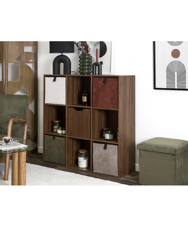 Ραφιέρα οργάνωσης Home Deco Factory - 99.3x31.8x97.8cm - Καφέ Ραφιέρες