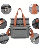Ισοθερμική Τσάντα Φαγητού 12Lt Amber Μπεζ AM3014-4 Τσάντα
