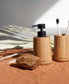 Earth oak set δοχείο κρεμοσάπουνου 150 ml & ποτήρι οδοντόβουρτσας Sealskin