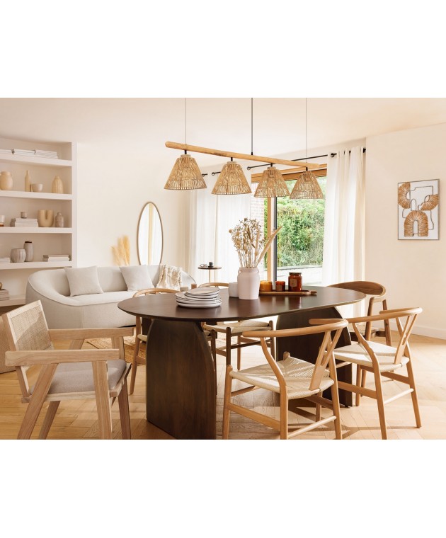 MIYAKO NAT TEAK DIN ARMCHAIR ATMOSPHERA 184938 Καρέκλες