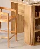 MIYAKO TEAK BAR STOOL SH70 ATMOSPHERA 207342A Σκαμπό