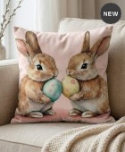 Διακοσμητική μαξιλαροθήκη (45Χ45) Easter Friends 109725, KELMA Μαξιλαράκια Πασχαλινά