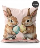 Διακοσμητική μαξιλαροθήκη (45Χ45) Easter Friends 109725, KELMA Μαξιλαράκια Πασχαλινά