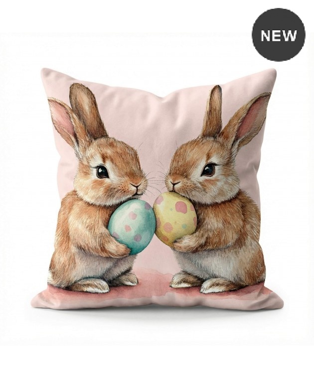 Διακοσμητική μαξιλαροθήκη (45Χ45) Easter Friends 109725, KELMA Μαξιλαράκια Πασχαλινά