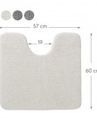 Cosima Πατάκι Λεκάνης 57x60cm Off-White Sealskin
