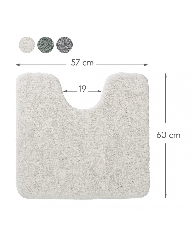 Cosima Πατάκι Λεκάνης 57x60cm Off-White Sealskin