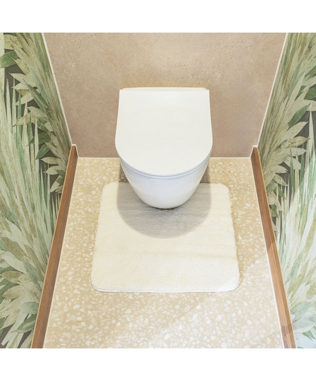 Cosima Πατάκι Λεκάνης 57x60cm Off-White Sealskin