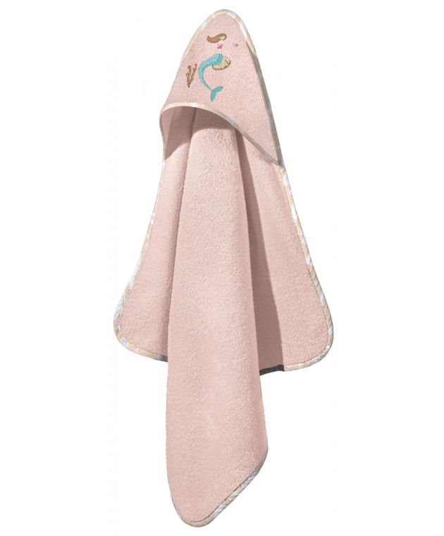 Βρεφικό Μπουρνούζι - Κάπα Merida Salmon-Pink 75Χ75 Βρεφικές Κάπες