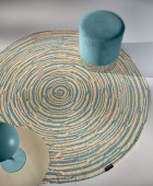 Χαλί Floral Azul 150cm Μοντέρνα Χαλιά
