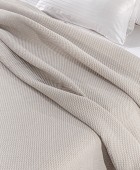 Κουβέρτα Slalom Linen 245Χ260 Κουβέρτες Βαμβακερές Υπέρδιπλες
