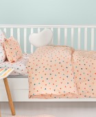 Σετ 3τμχ Βρεφικά Σεντόνια Amore Salmon 115X170 Βρεφικά Σετ Σεντόνια
