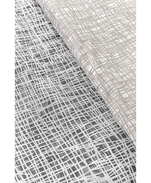 Σετ 4τμχ Σεντόνια Code Grey με Λάστιχο 170x200+32 Σεντόνια Υπέρδιπλα