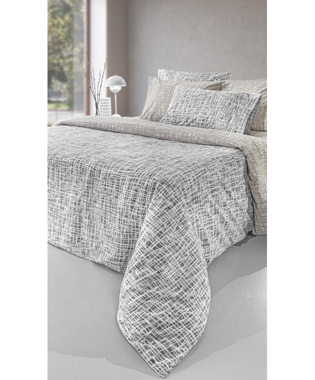 Σετ 4τμχ Σεντόνια Code Grey με Λάστιχο 170x200+32 Σεντόνια Υπέρδιπλα
