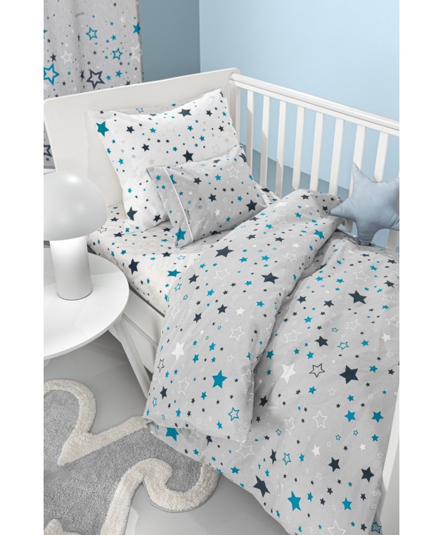 Σετ 3τμχ Βρεφικά Σεντόνια Starland Silver 115Χ170 Βρεφικά Σετ Σεντόνια