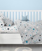 Σετ 3τμχ Βρεφικά Σεντόνια Starland Silver 115Χ170 Βρεφικά Σετ Σεντόνια