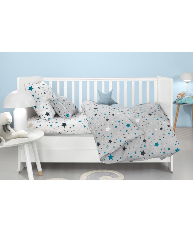 Σετ 3τμχ Βρεφικά Σεντόνια Starland Silver 115Χ170 Βρεφικά Σετ Σεντόνια