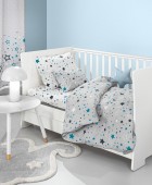Σετ 3τμχ Βρεφικά Σεντόνια Starland Silver 115Χ170 Βρεφικά Σετ Σεντόνια