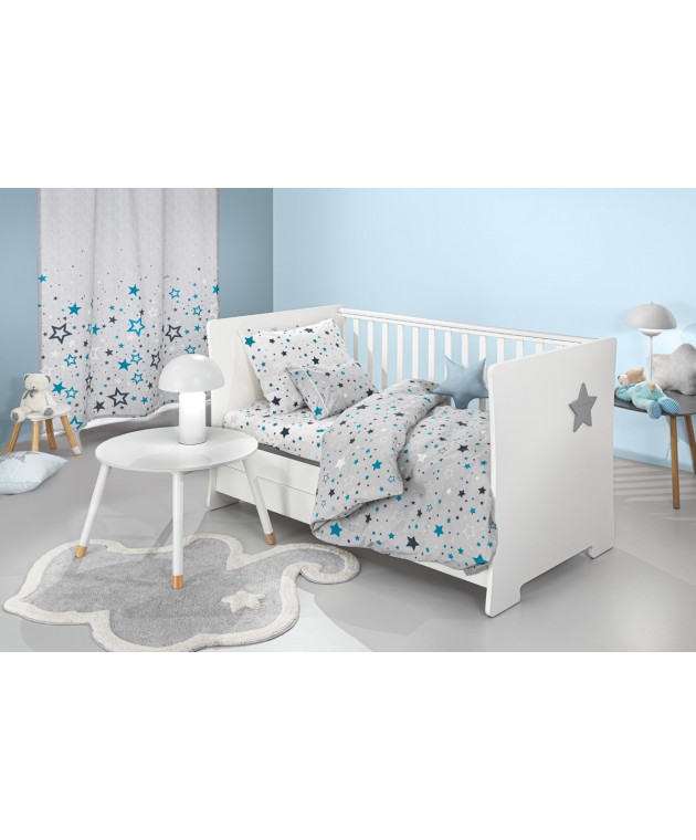 Σετ 3τμχ Βρεφικά Σεντόνια Starland Silver 115Χ170 Βρεφικά Σετ Σεντόνια