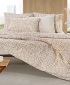 Σετ 4τμχ Σεντόνια Code Caramel 240Χ265 Σεντόνια Υπέρδιπλα