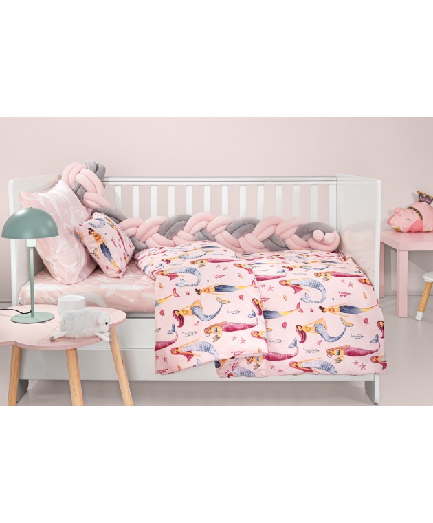 Σετ 3τμχ Βρεφικά Σεντόνια Merida Pink 115Χ170 Βρεφικά Σετ Σεντόνια