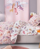 Σετ 3τμχ Παιδικά Σεντόνια Jungle Pink 165Χ250 Μονά