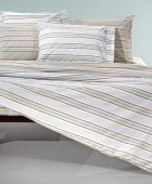 Σετ 3τμχ Σεντόνια Pinstripe Natural 180Χ265 Σεντόνια Ημίδιπλα