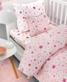 Σετ 3τμχ Βρεφικά Σεντόνια Starland Pink 115Χ170 Βρεφικά Σετ Σεντόνια