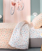 Σετ 3τμχ Παιδικά Σεντόνια Amore Salmon 165X250 Μονά