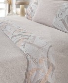 Σετ 4τμχ Σεντόνια Passport Beige με Λάστιχο 170x200+32 Σεντόνια Υπέρδιπλα