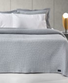 Κουβέρτα Slalom Anthracite 245Χ260 Κουβέρτες Βαμβακερές Υπέρδιπλες