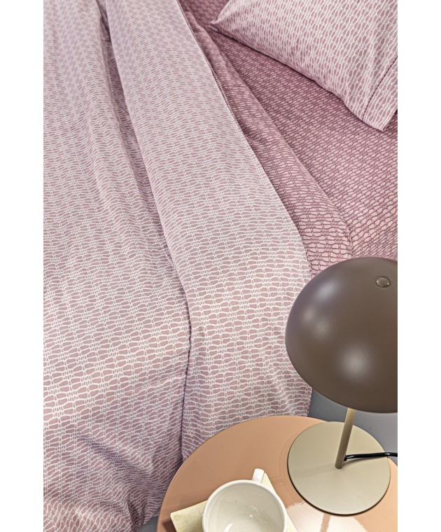 Σετ 4τμχ Σεντόνια Sandy Old Pink με Λάστιχο 170x200+32 Σεντόνια Υπέρδιπλα