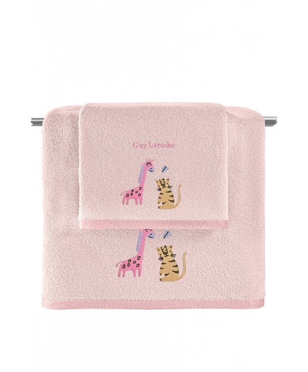 Σετ 2τμχ Βρεφικές Πετσέτες Jungle Pink Βρεφικές Πετσέτες