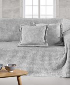 ΡΙΧΤΑΡΙ COOLING SILVER 170X150 + ΜΑ. 40X40+3 Πολυθρόνας