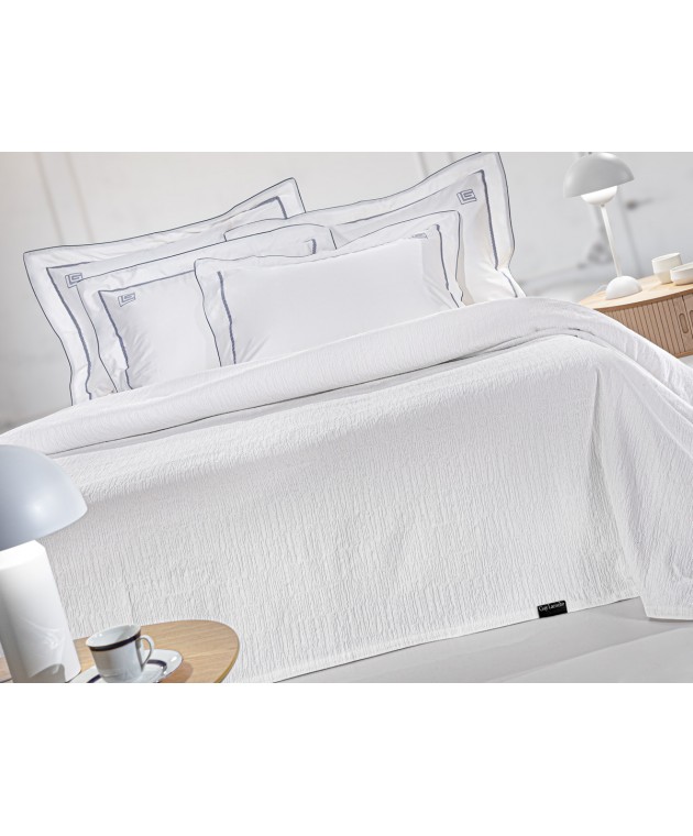 Κουβέρτα Diana White 260Χ250 Κουβέρτες Βαμβακερές King Size