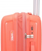 Βαλίτσα Μεσαία Με Προέκταση AMBER 65cm Peachy Red AM1017 Μεσαίες