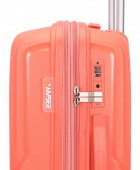 Βαλίτσα Μεσαία Με Προέκταση AMBER 65cm Peachy Red AM1017 Μεσαίες