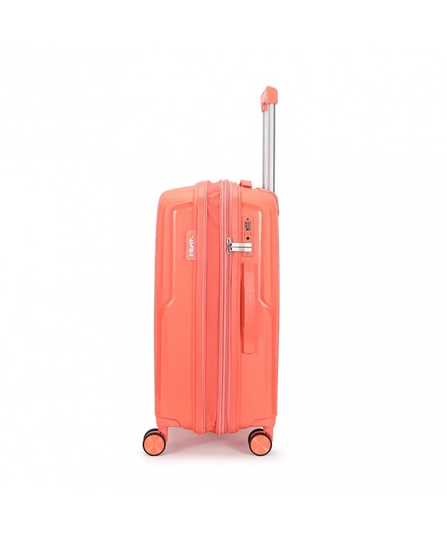 Βαλίτσα Μεσαία Με Προέκταση AMBER 65cm Peachy Red AM1017 Μεσαίες