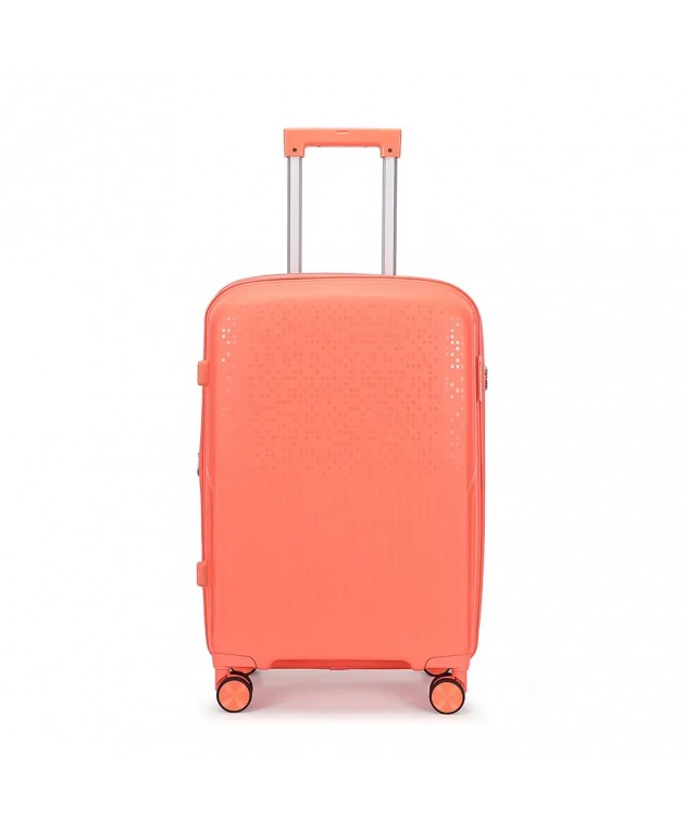 Βαλίτσα Μεσαία Με Προέκταση AMBER 65cm Peachy Red AM1017 Μεσαίες