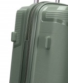 Βαλίτσα Μεσαία Με Προέκταση AMBER 65cm Λαδί AM1018 Μεσαίες