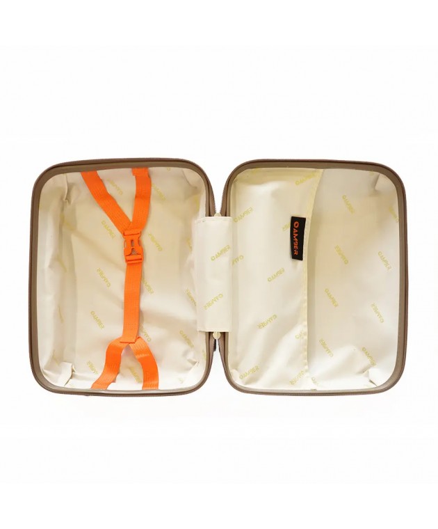 Beauty Case AMBER Mόκα AM1018 Beauty Case